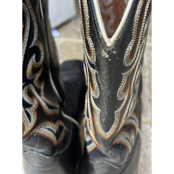 Nocona Imperial Calf Western Boots Men's 10D Black Square Toe - Picture 10 of 12